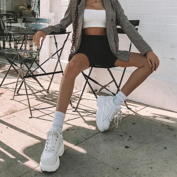 ❌SOLD❌ Windsor Smith Lupe Platform Sneakers White Size 9 - Picture 12 of 14